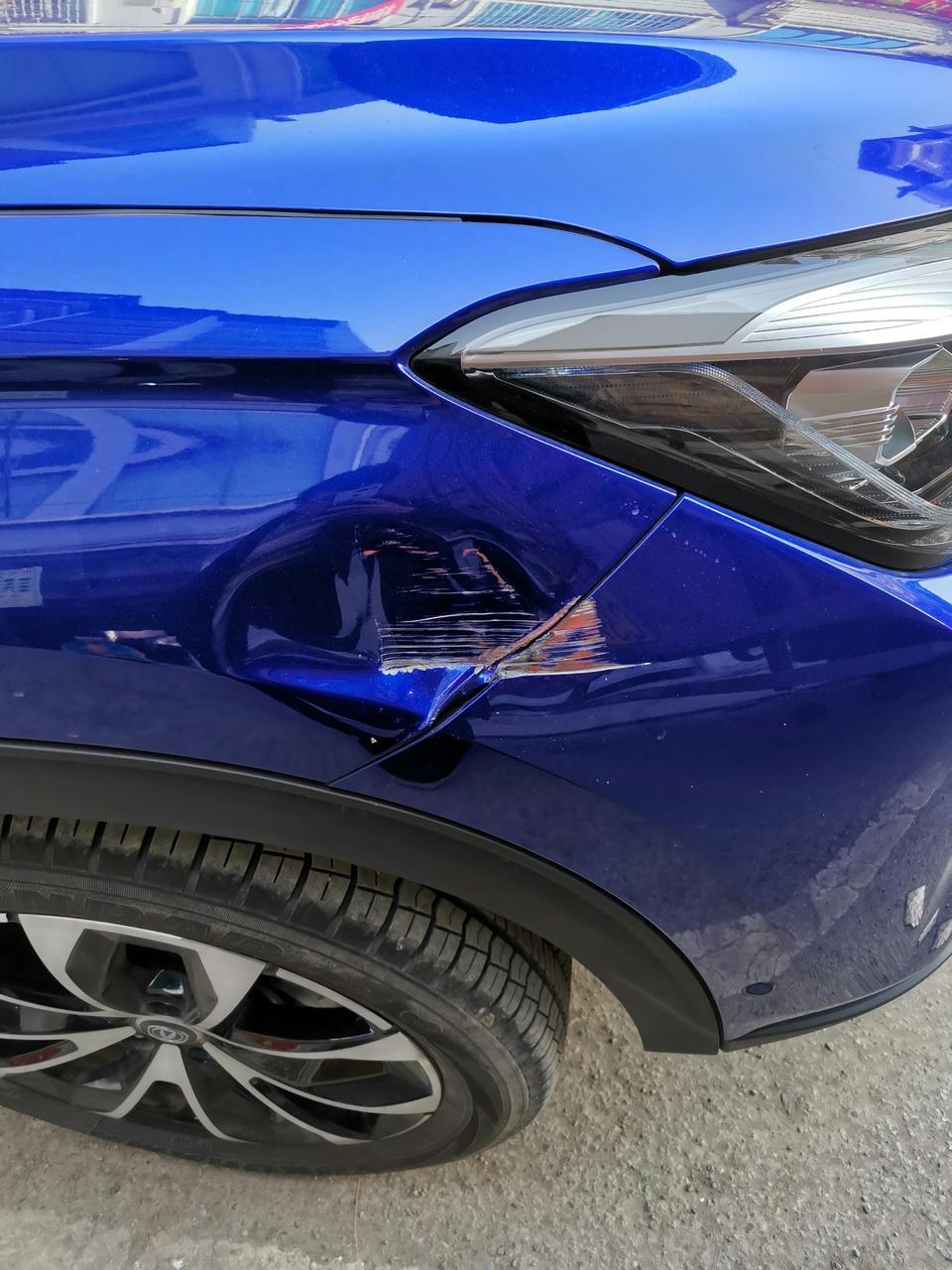 长安cs85 coupe-碰到旁边货车，像我这车前面这种经破了，已报保险，是修复好还是直接换掉，保险人说要换，但是没货，要等几个月，如果可以修复，能修成原样吗。