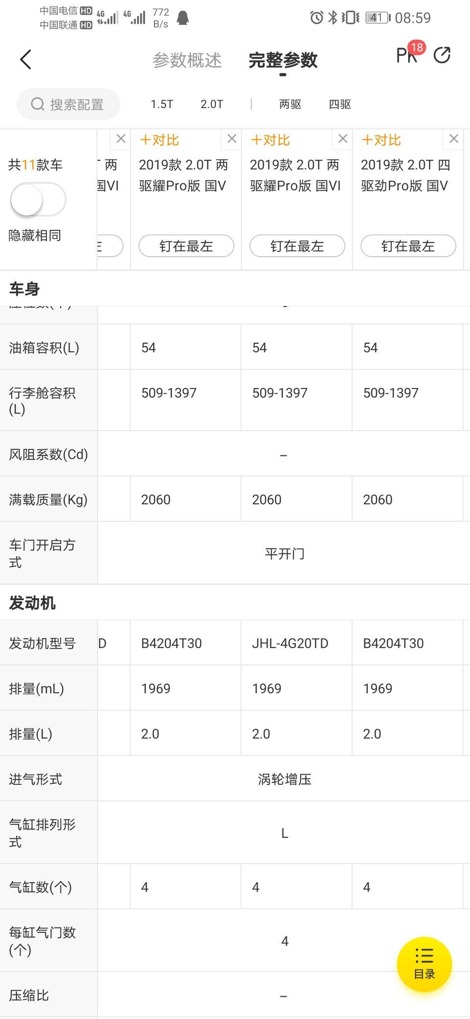 南哥，领克01的发动机俩型号了，什么区别