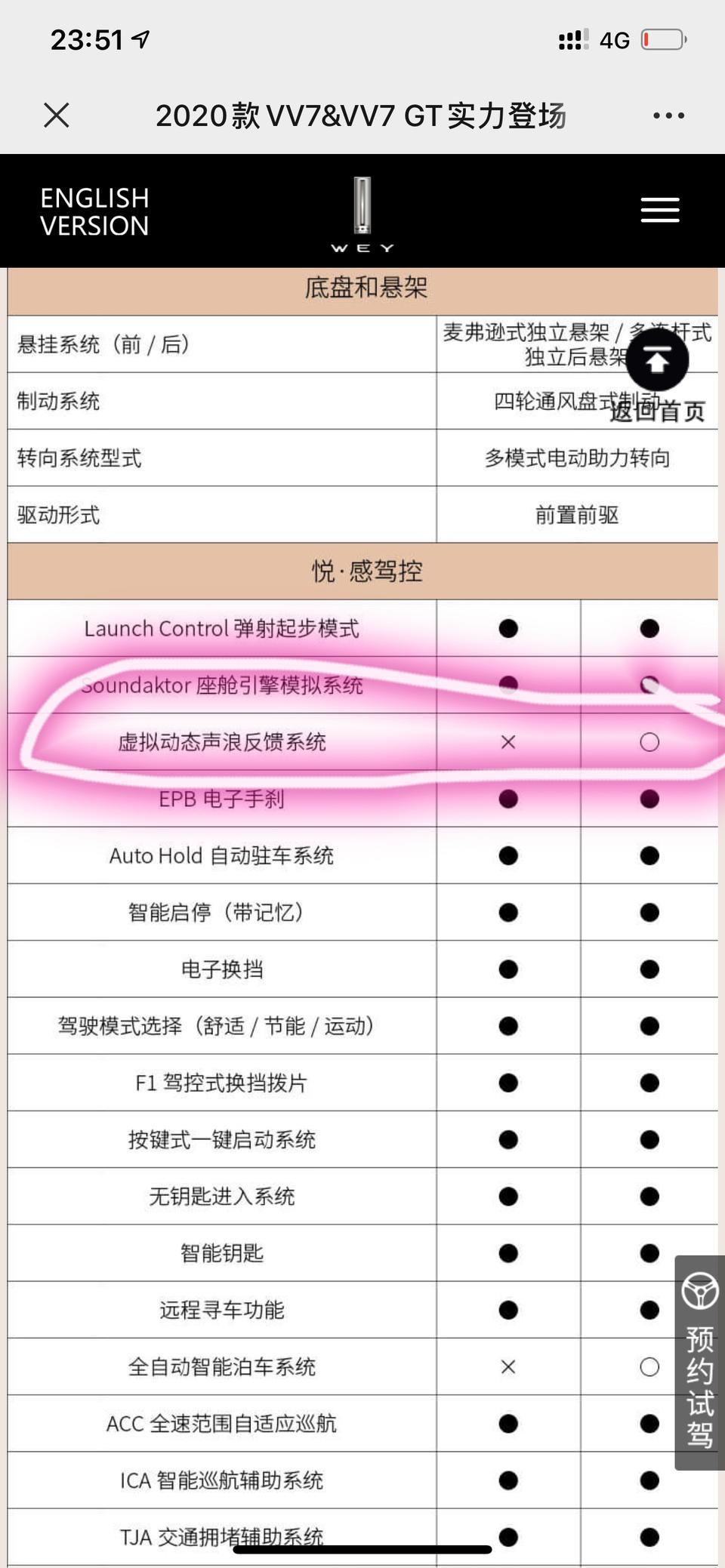 wey vv7 gt-圈里的朋友有谁加装过虚拟动态声浪反馈系统？这个功能和自带的一样吗？可不可以自由开启或关闭？我问的是1000元加装的，不是自带的声浪，谢谢哪个大佬来回答一下