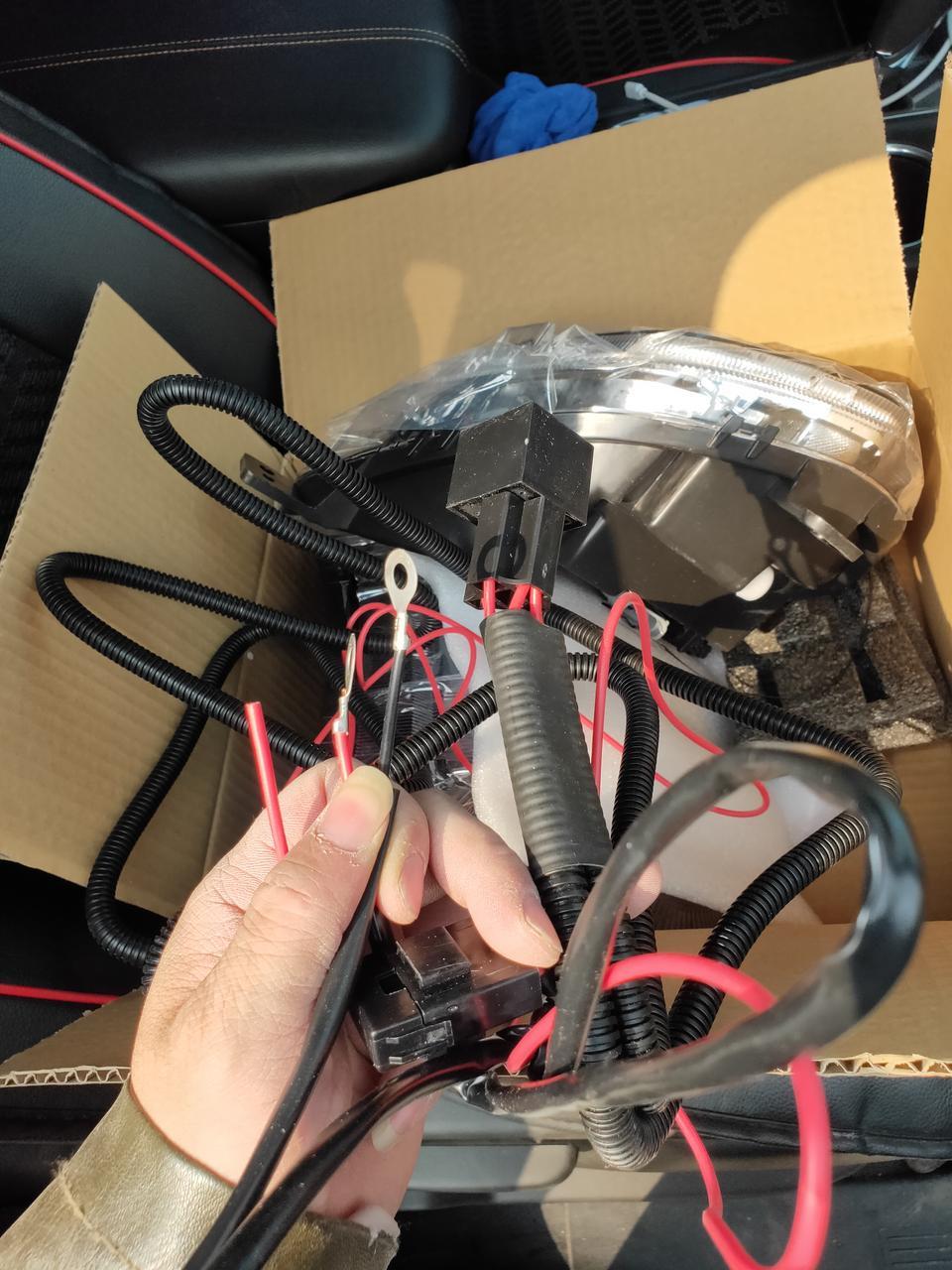 探界者雾灯怎么安装。线怎么接