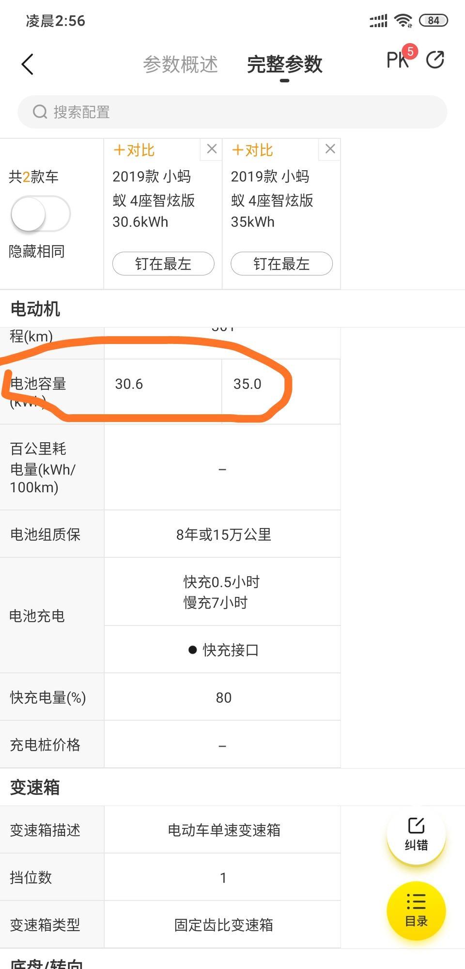 奇瑞eq1-19款致炫两个不同的电池容量怎么续航一样，这两款车有什么区别吗？