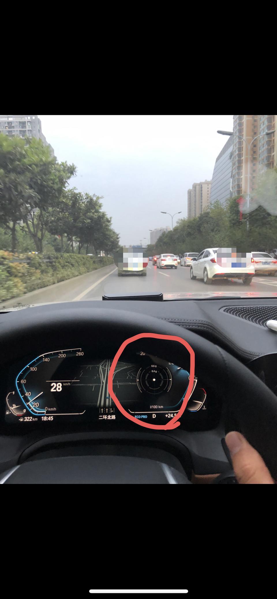 宝马3系-哪位大神能告诉我这个圆圈是显示什么的，怎么才能重新设置回以前那个扭矩表?