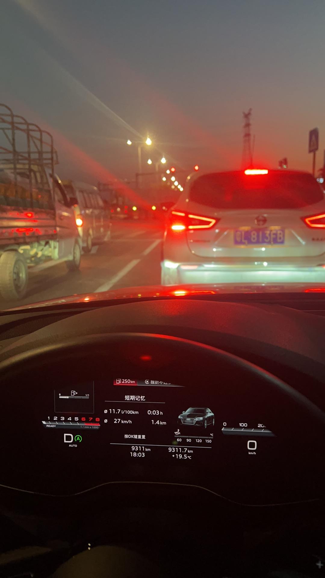 奥迪A4L 车友们，天云灰，内黑的脚垫怎么搭配好点？配这个蓝色的看上去挺不错的。