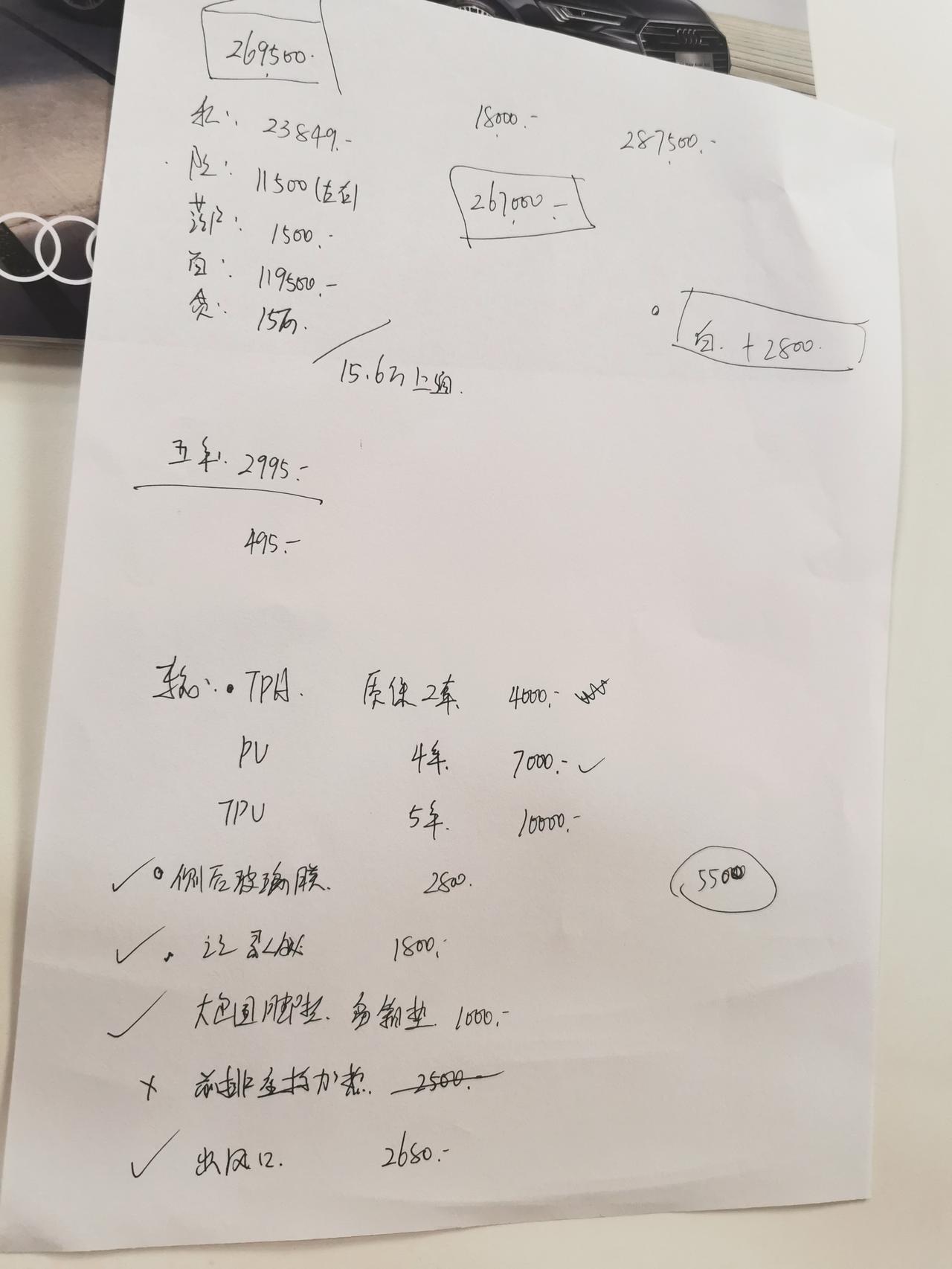 奥迪A4L 哈尔滨A4L时尚动感，谈到裸车价26.7，还有多大空间，黑龙江的朋友们帮忙回答一下