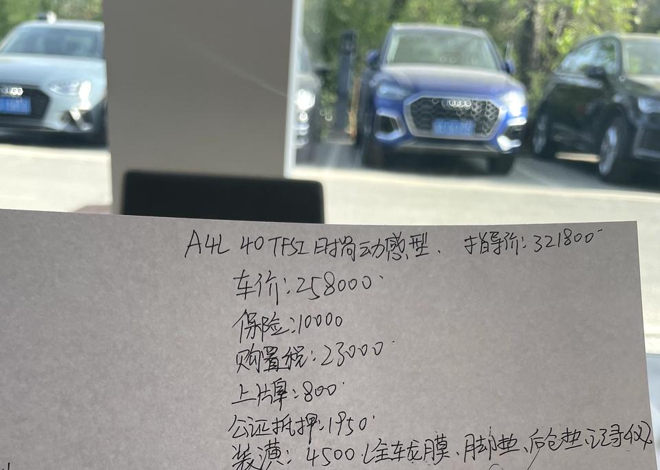 奥迪A4L 22款时尚，请问大神们哪块还能砍砍
