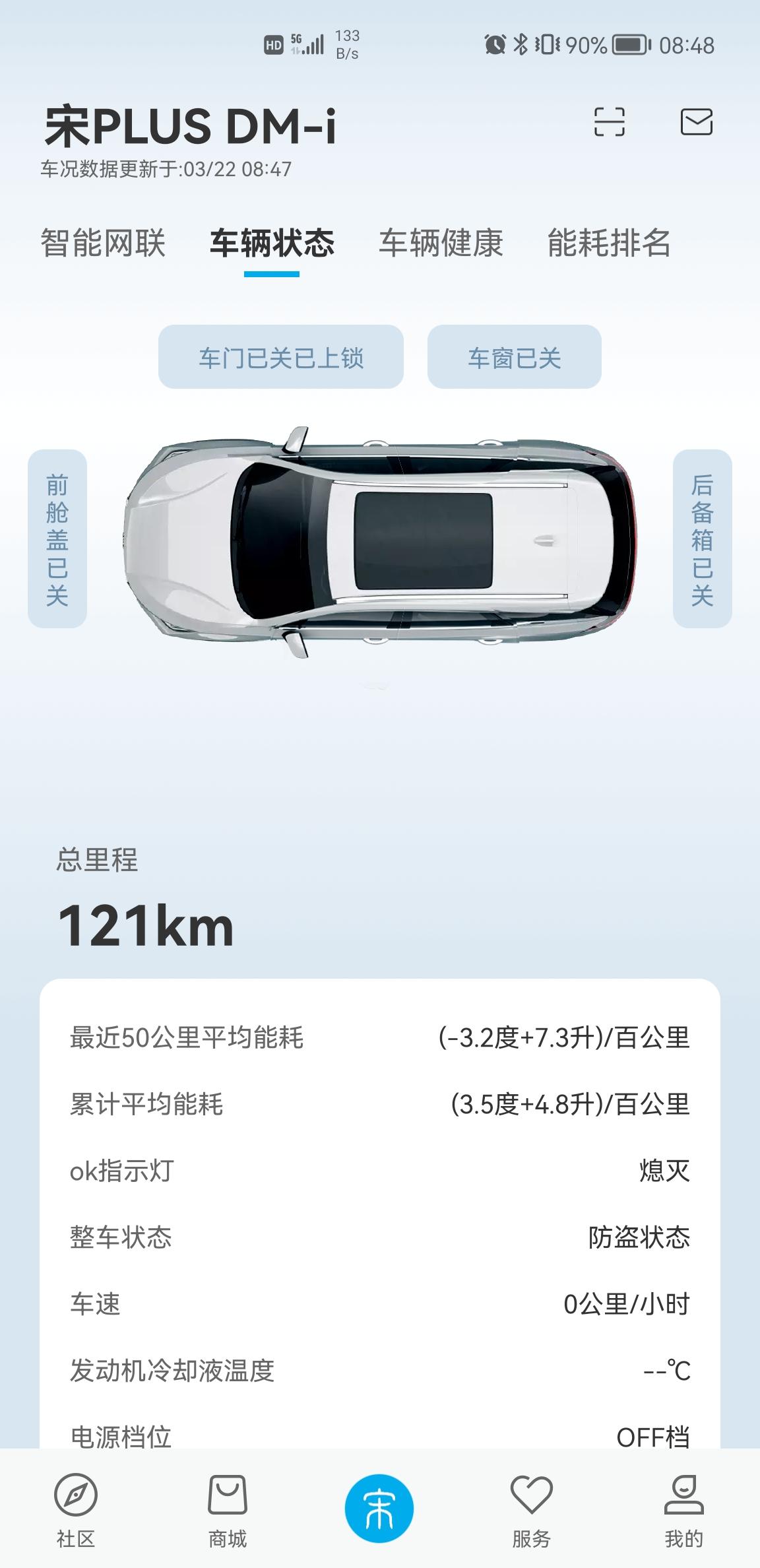 比亚迪宋PLUS DM-i 刚提车，请问一下油耗为啥那么高，一直是亏电的，这是正常的还是不正常的，是我操作问题嘛。