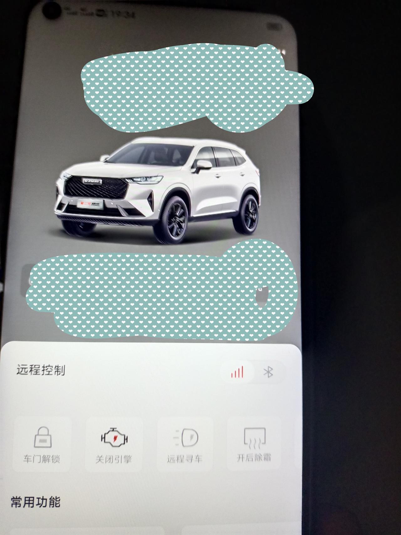 哈弗H6 车友们你们好！我想问一下车子启动了，手机上面引擎就显示亮了吗？