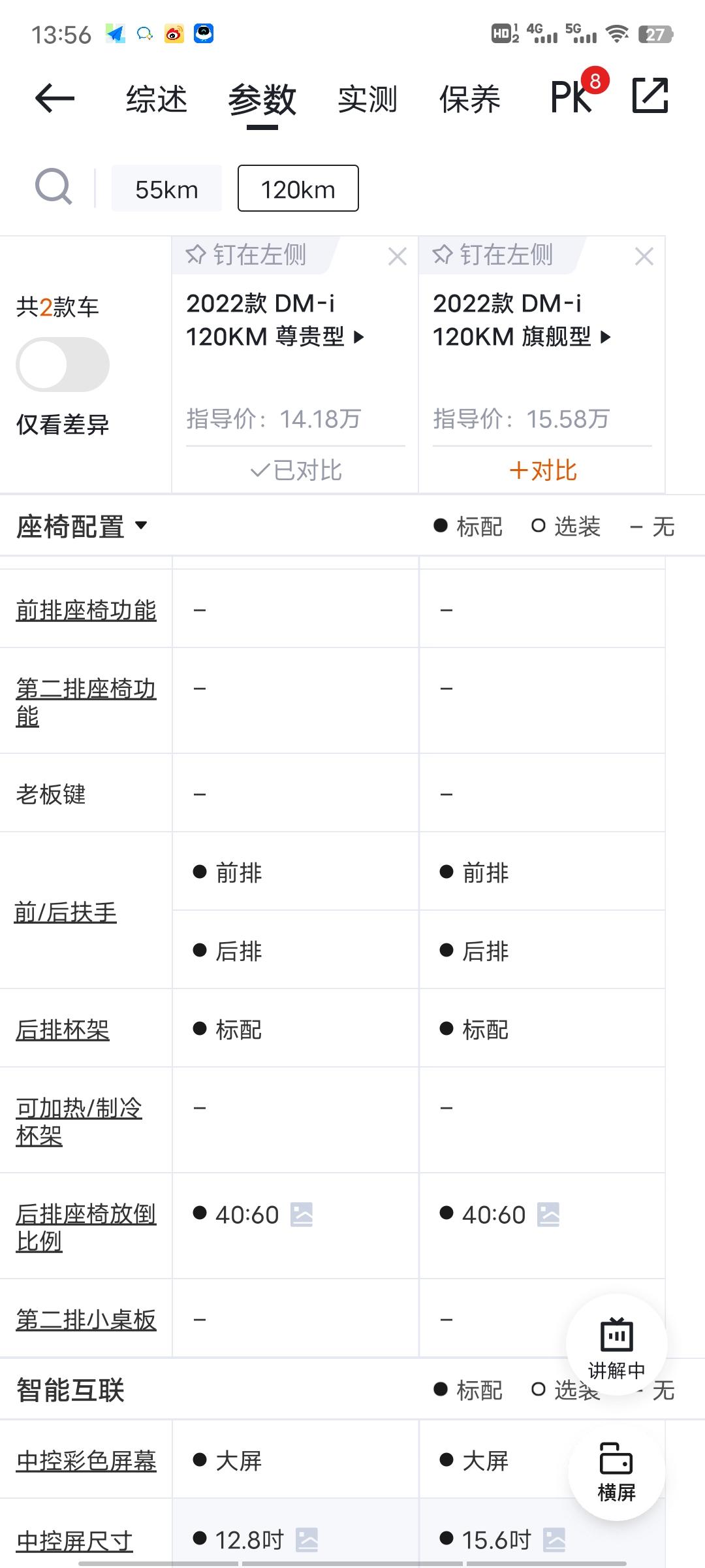 比亚迪驱逐舰 05 这120的尊贵啥时候有的后排杯架啊。我怎么记得之前是没有的呀。