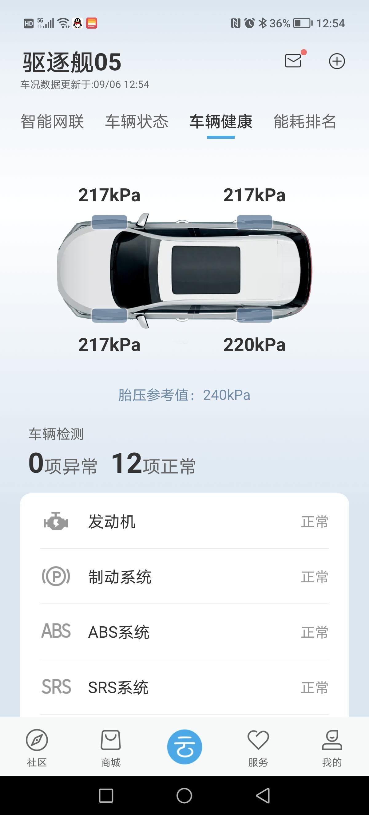 比亚迪驱逐舰 05 这胎压是不是要充气了？还没开到两个月就要充充气是不是胎不正常