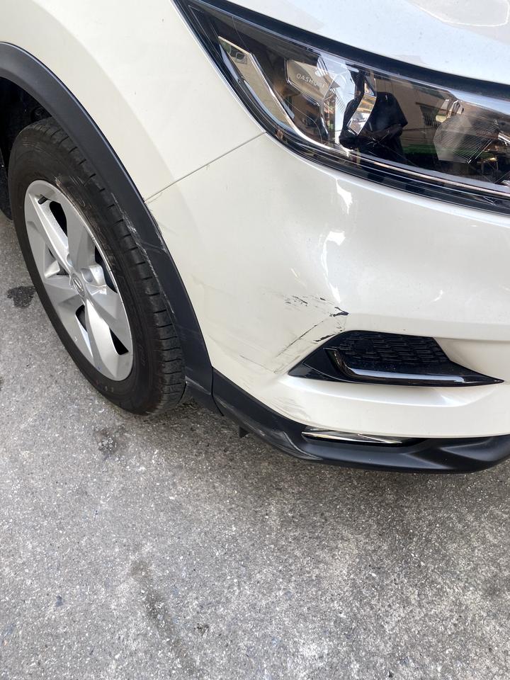 日产逍客 这个蹭到的洗车能洗掉吗