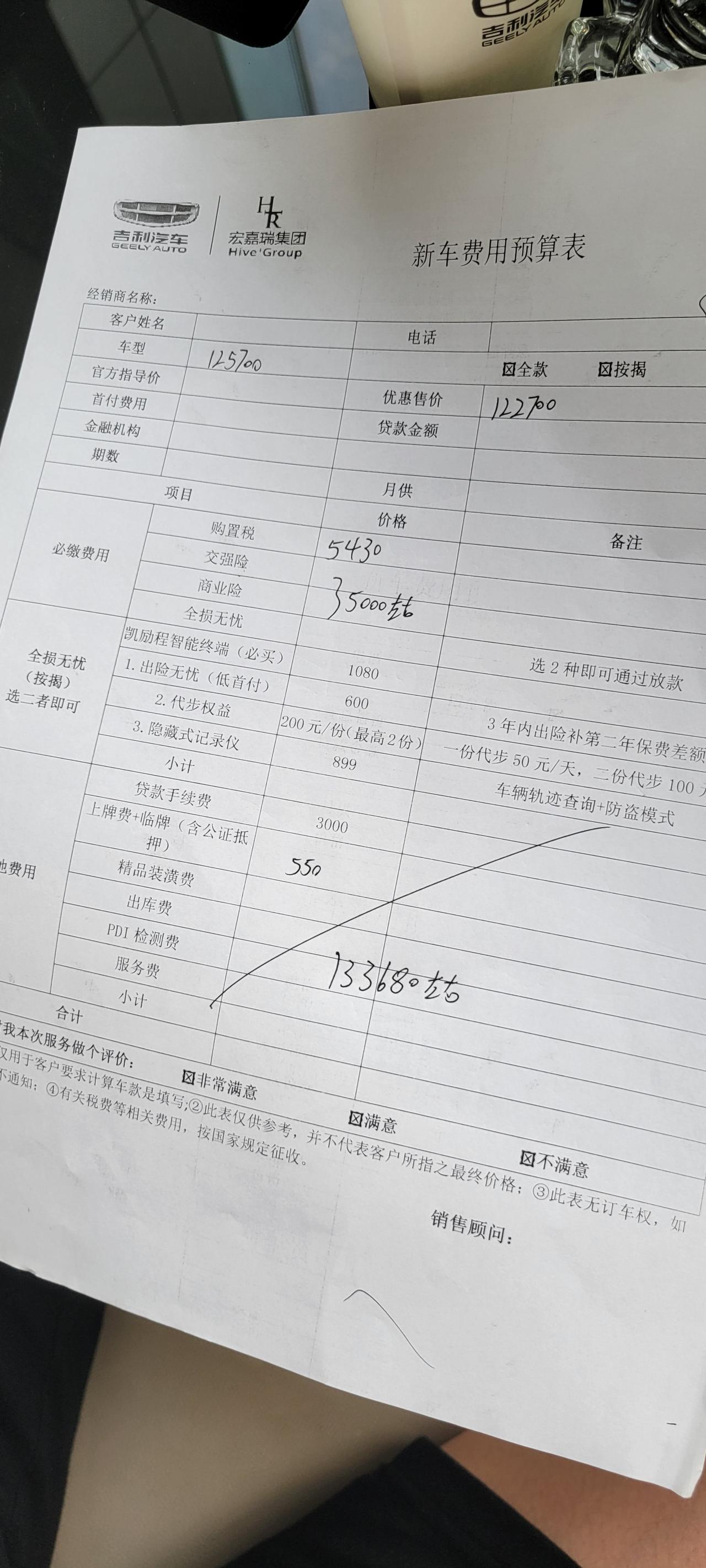 吉利星瑞 豪华版这个价格怎么样啊？感觉有点高，四儿子店给优惠三千，能不能再砍砍