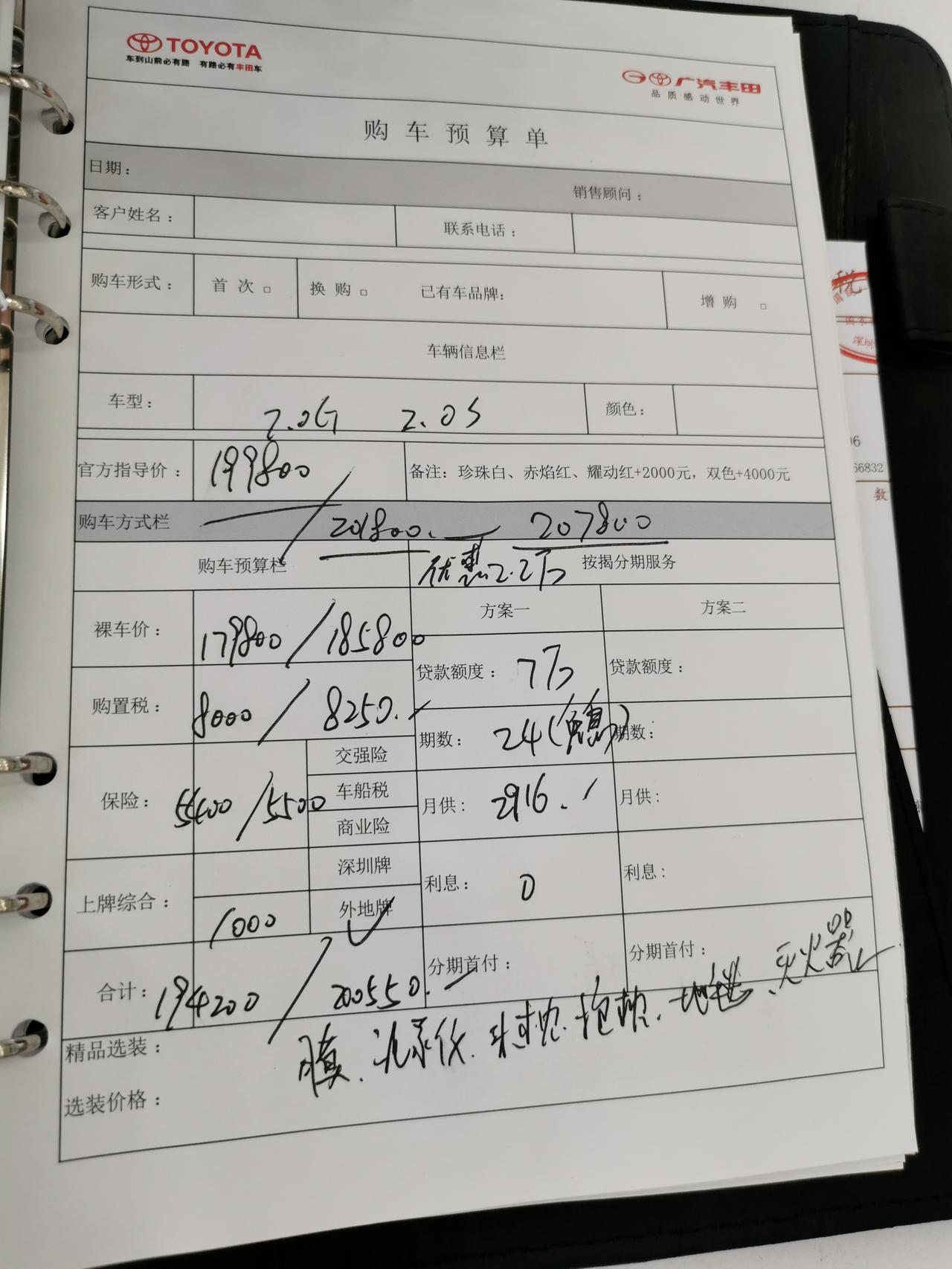 请问凯美瑞2.0豪华和2.0锋尚，这样的价格可以拿下吗？10月份的价格