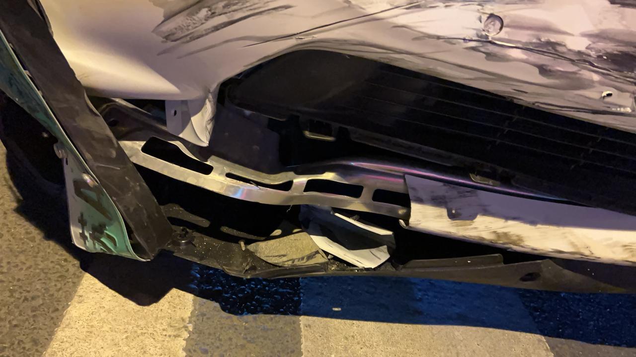 特斯拉Model Y 今天车子撞惨了，先声明跟刹车没关系！