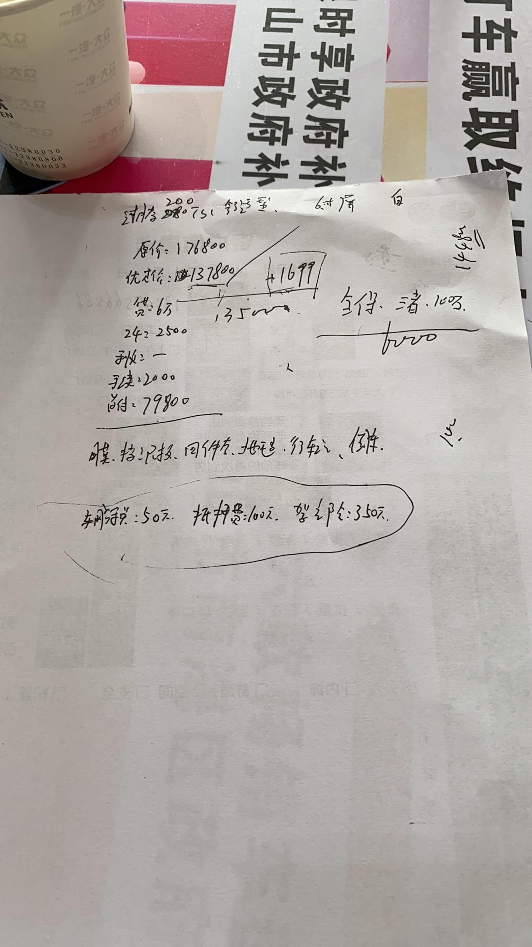 大众速腾 兄弟们销售给的价格137800，全部弄完，还能砍多少