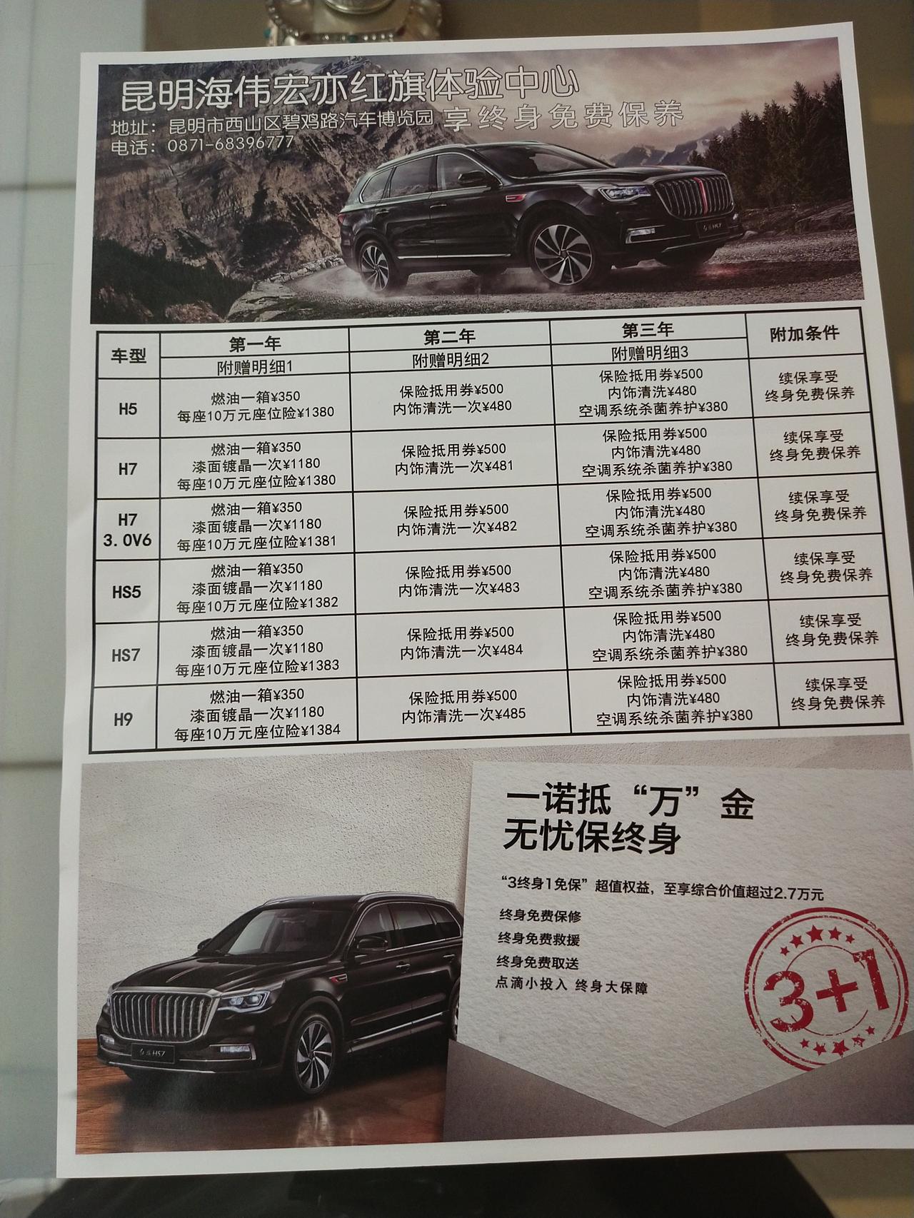 红旗H5经典 红旗H51.5T旗韵版明天提车 现在已经有了10万公里免费保养了在花2880元购买永久保养 但是以后的保险