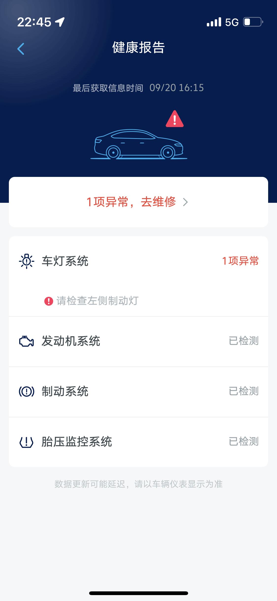 大众途昂 提的22款380尊崇豪华，目前70天，使用过程中多次报制动灯故障，实际没有故障，重启后能解决，大家有遇到这种情