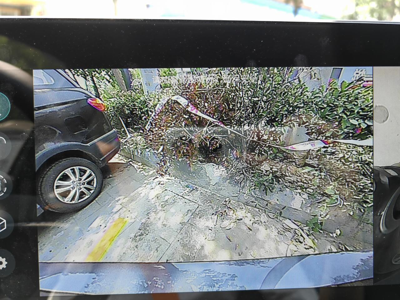 名爵MG ONE 吐槽一下前后摄像头。真的花，这是华为p50拍的原图…  清楚一点的很贵吗？4s送的行车记录仪摄像头都比