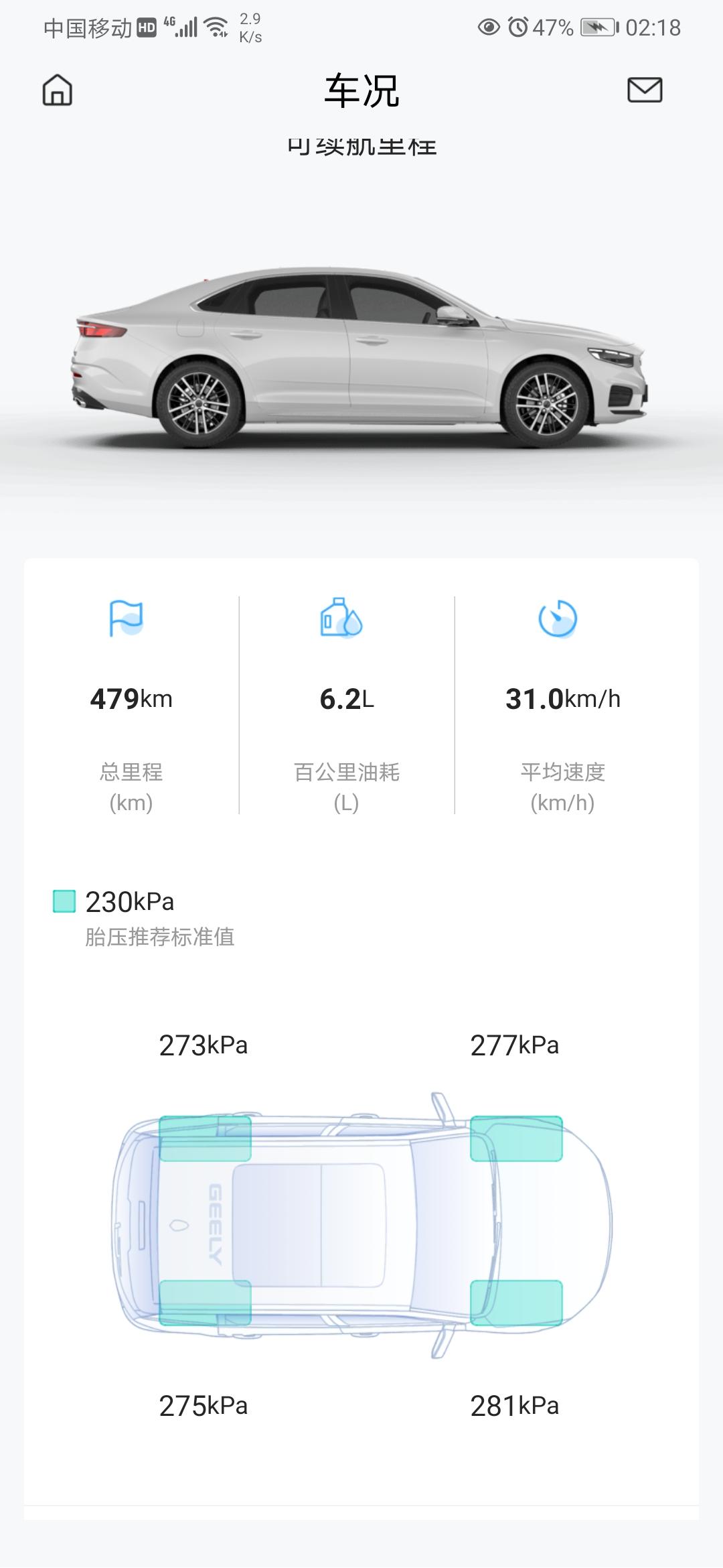 吉利星瑞 这个胎压是不是过高了