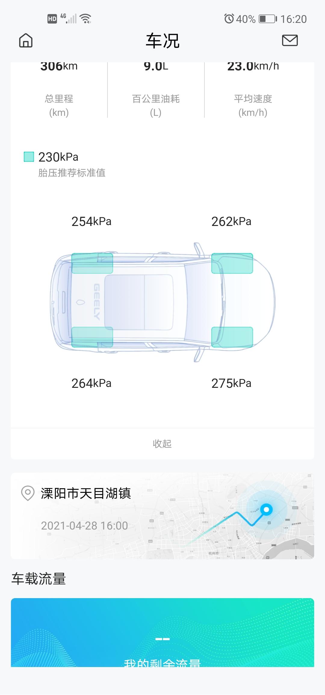 吉利星瑞 我这个胎压问题大么？