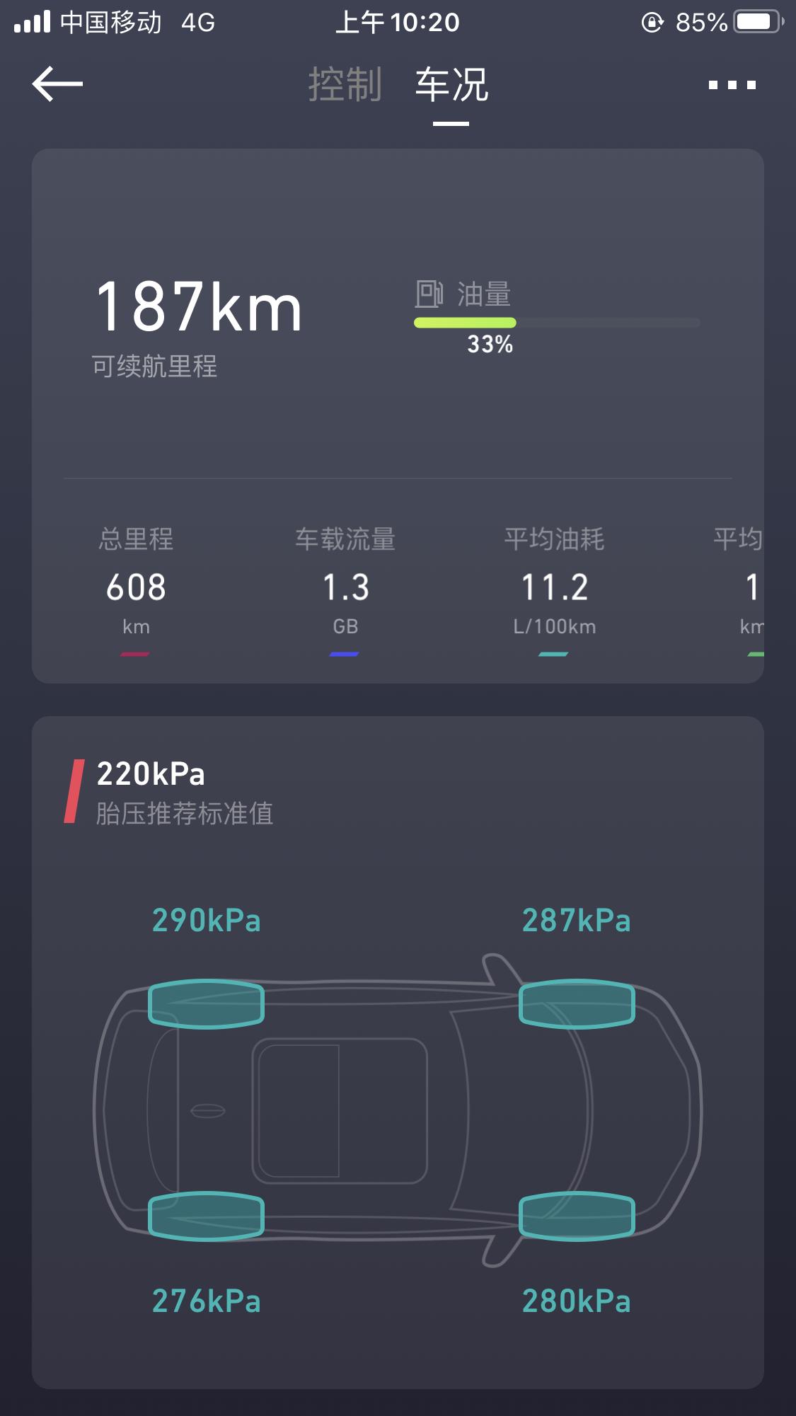 星瑞豪华车主，过两天要上高速，问下胎压问题如图，请看下是高还是低