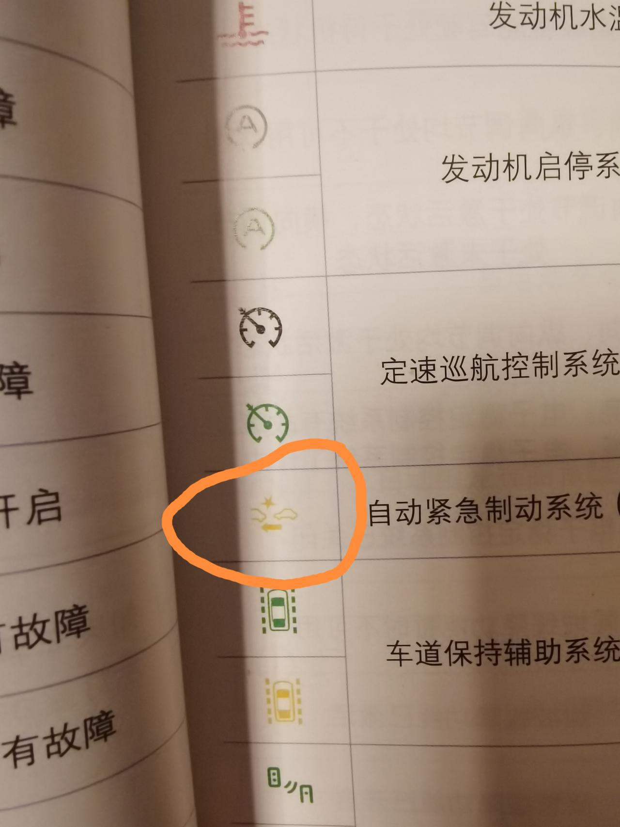 吉利星越L 问一下各位老铁，自动紧急制动系统，故障警告灯启动车老是提示什么意思