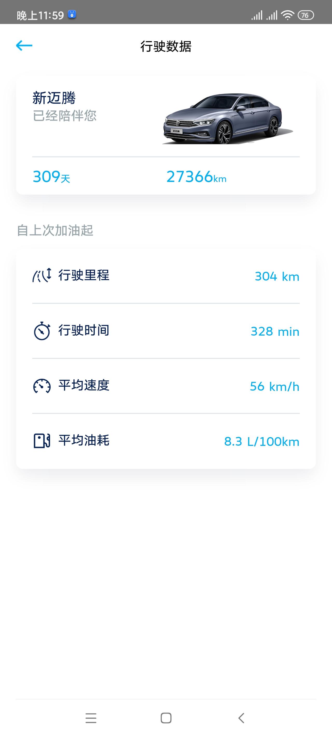 大众迈腾 为什么感觉最近车子加速无力，地板油也没有强烈推背感了？你们有这样的情况吗？车型380豪华