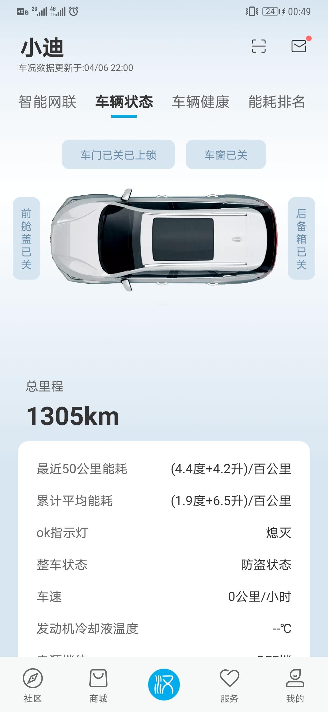 比亚迪汉DM 入手5天了，跑了趟高速，1300公里了，今晚发现纯电档位下停止不动有嗡嗡嗡的杂音，行驶起来变小，另外纯电起