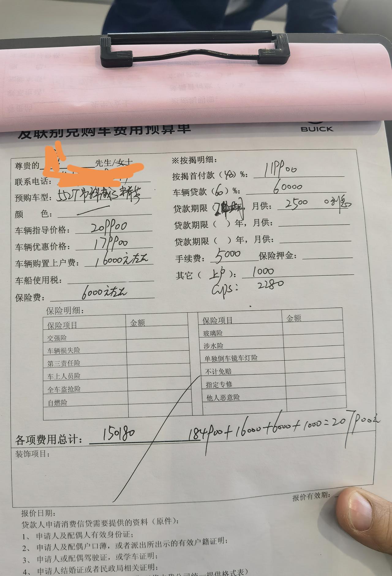 别克昂科威 今天销售给我的价格贵了么，感觉被宰了??