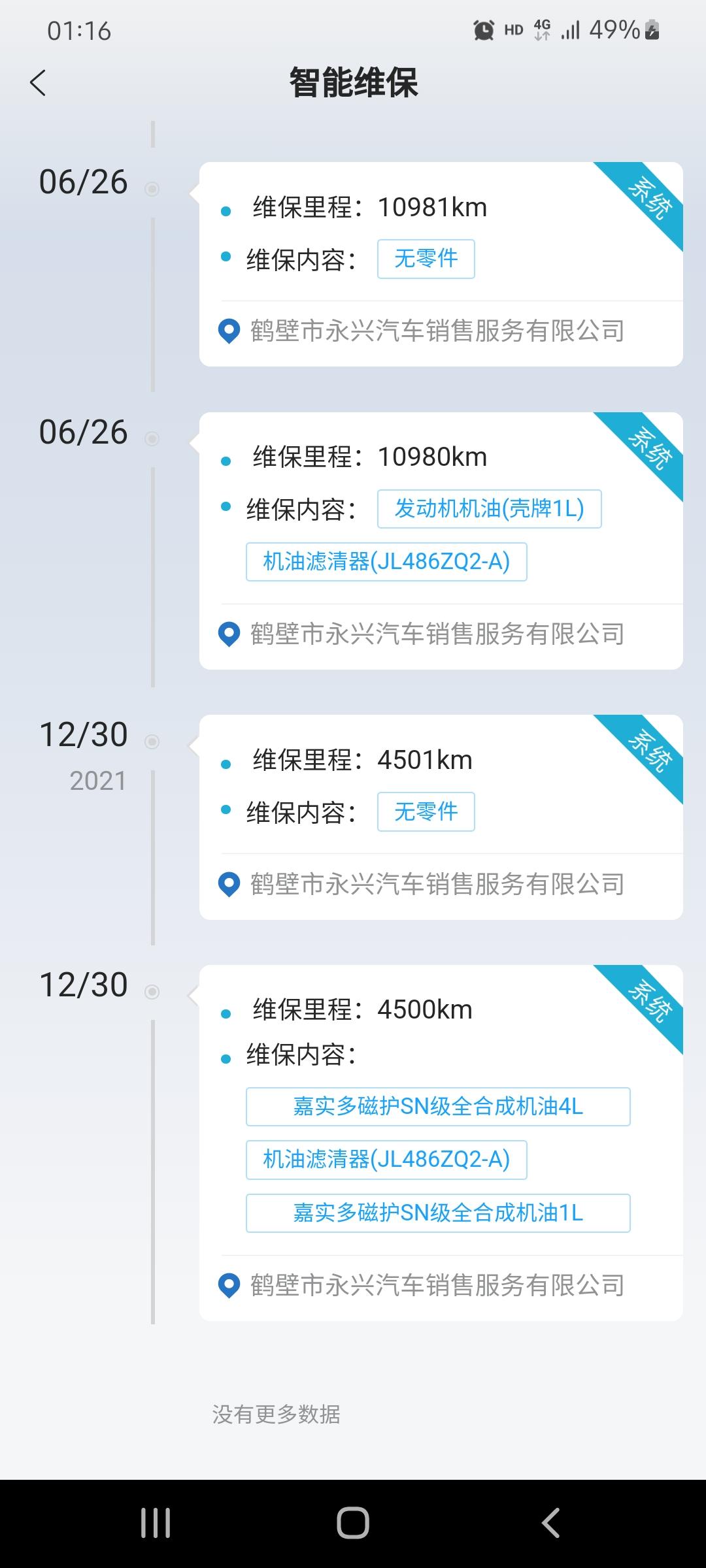 长安CS75 PLUS 2.0第一次保养换的他们推荐的磁护30    加了5升，第二次换的壳牌  5w40的特么的就一升
