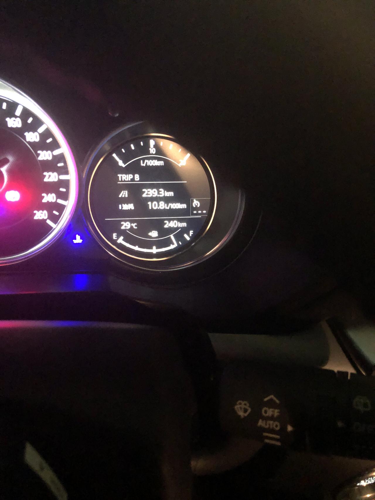 马自达CX-5 从四S店出来，在在市中心逛半个小时然后上一百多公里高速，这样的油耗高吗