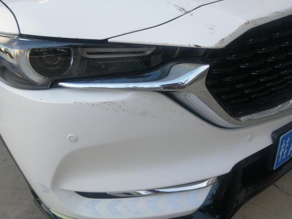 马自达CX-5 车神们！多少钱可以修复，需要报险吗？车盖需要板子！