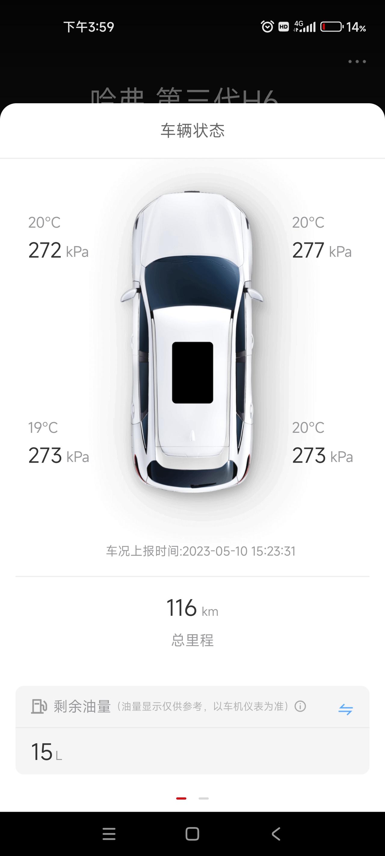 哈弗H6 车友们这个冷车胎压正常吗