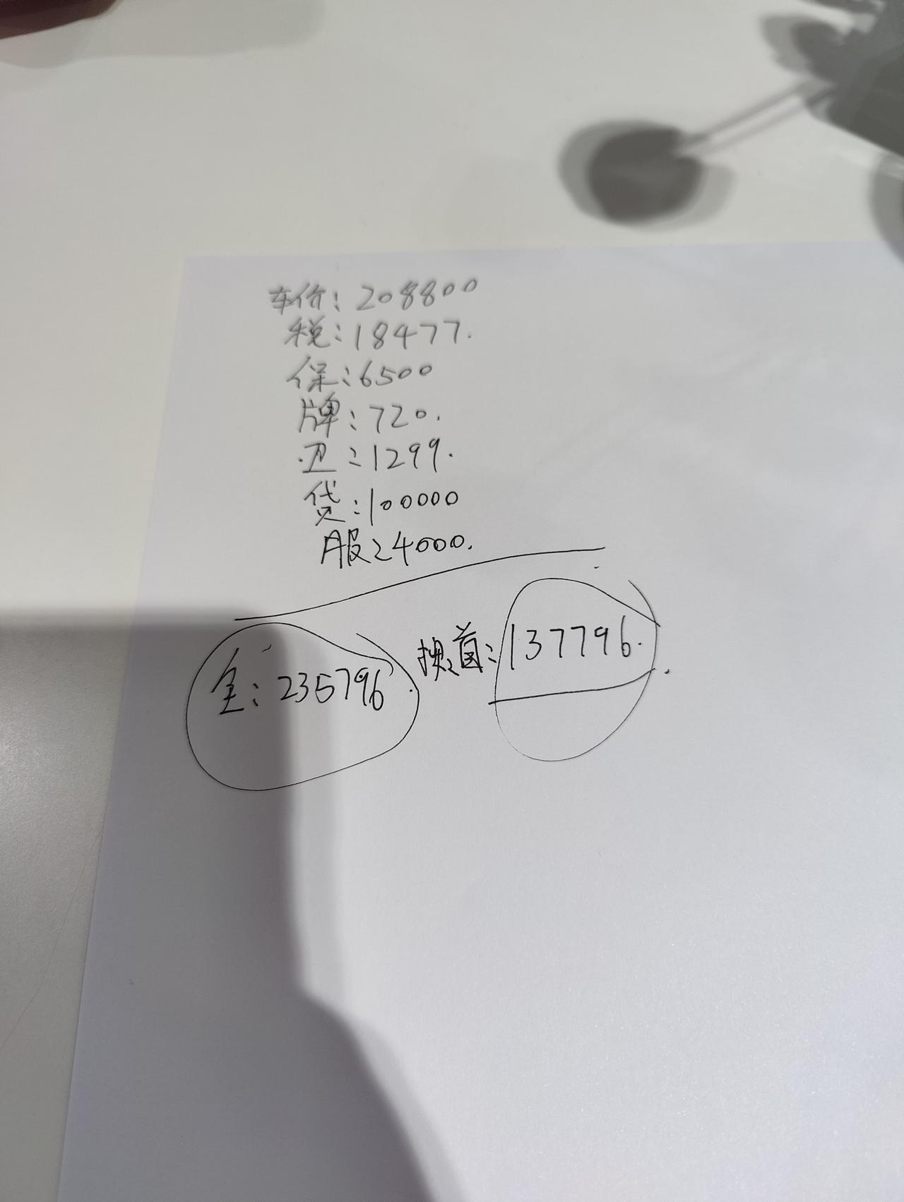 君威gs顶配，10天现车。今天去4s问价落地237796，车友们哪些地方能砍砍