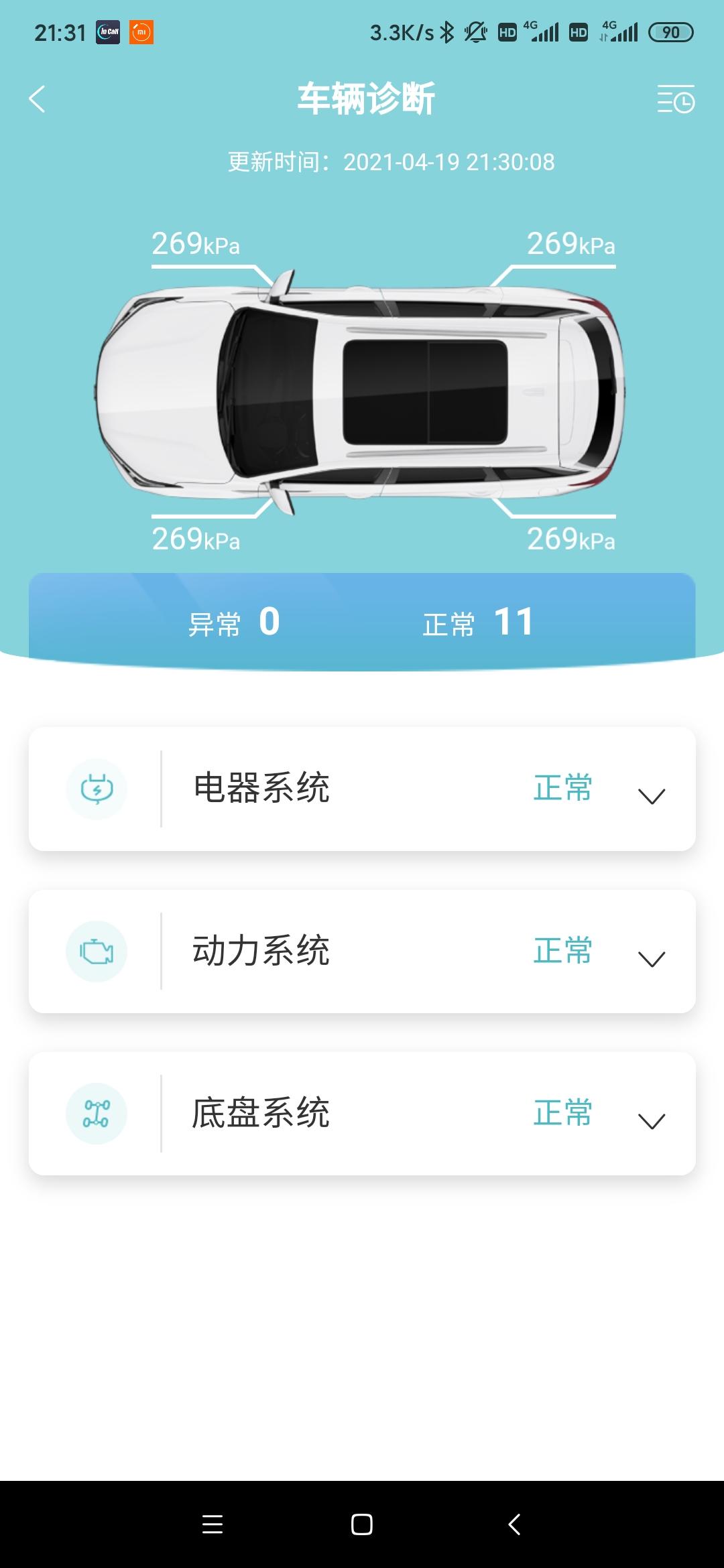 长安CS75 PLUS 请问这个胎压正常吗？坐标北京
