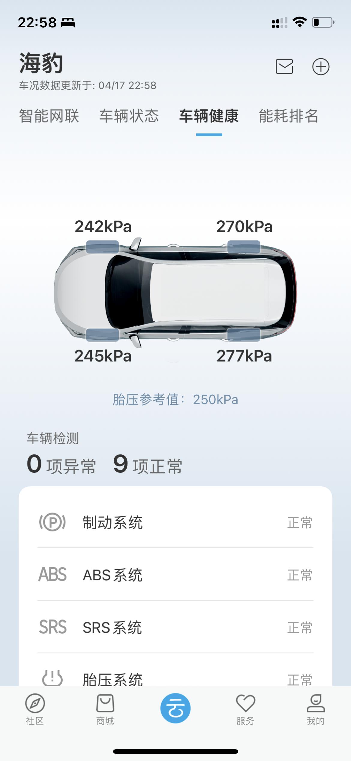 比亚迪海豹 各位老哥，你们胎压都多少