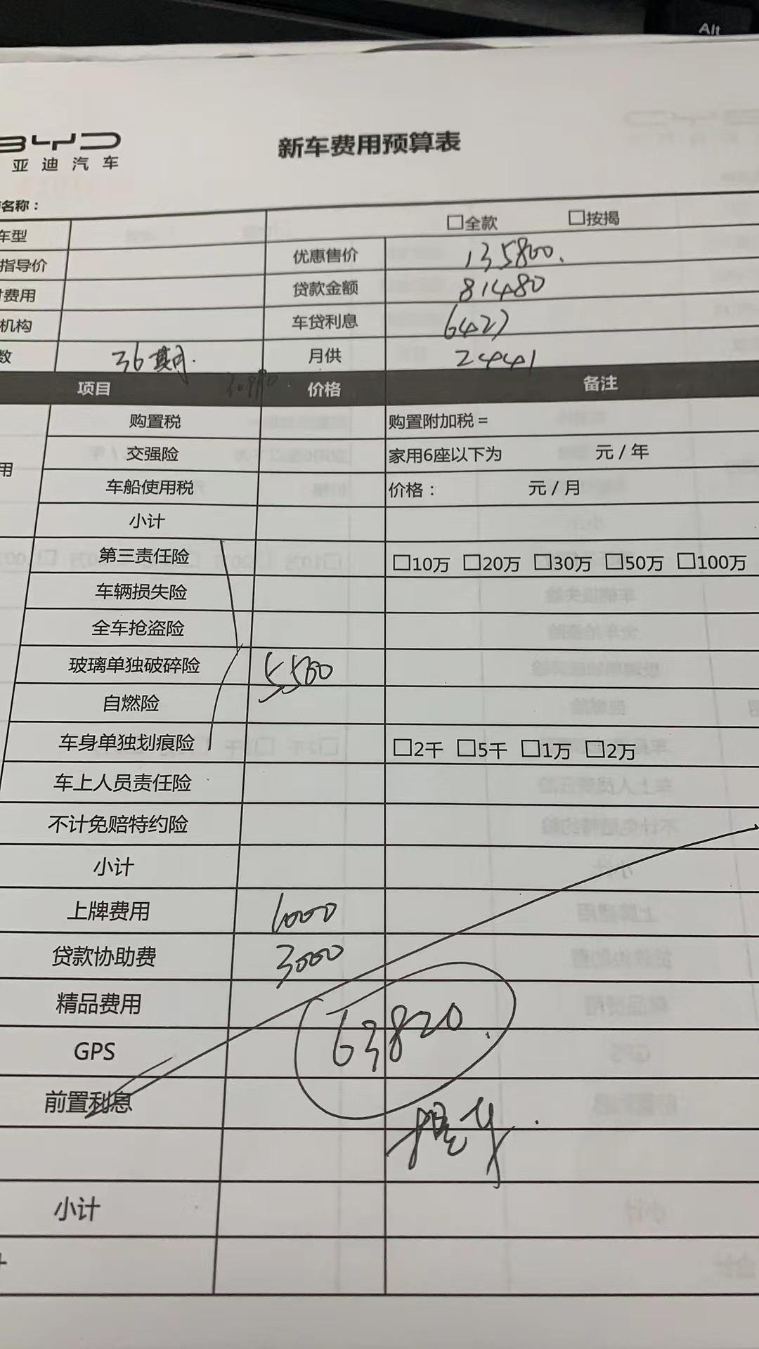 比亚迪秦PLUS DM-i 问了两家大概价格差不多也不知道为什么非要在4s上牌，手续费那么贵这个手续费其实他们自己赚的，