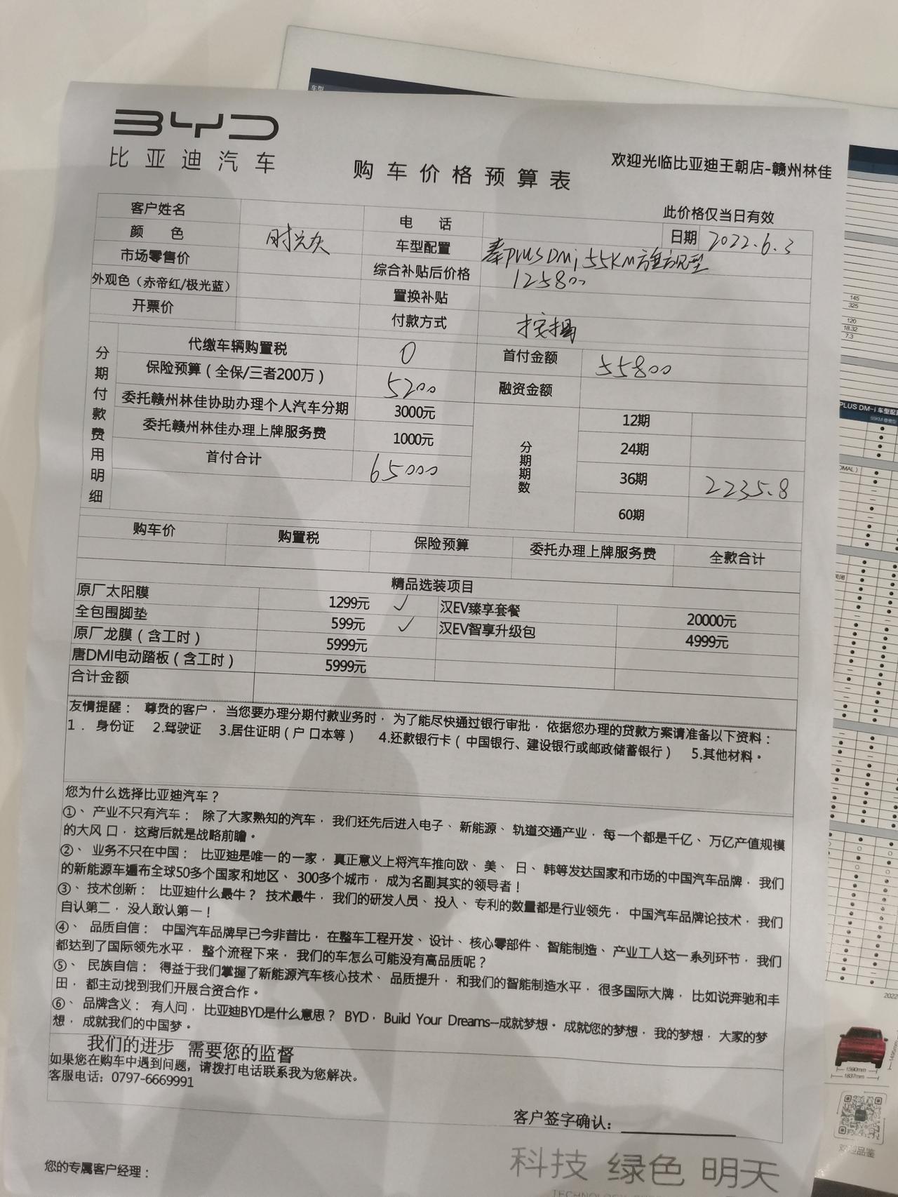 比亚迪秦PLUS DM-i 小白车主 坐标江西赣州   大家帮我看看这是不是太贵了