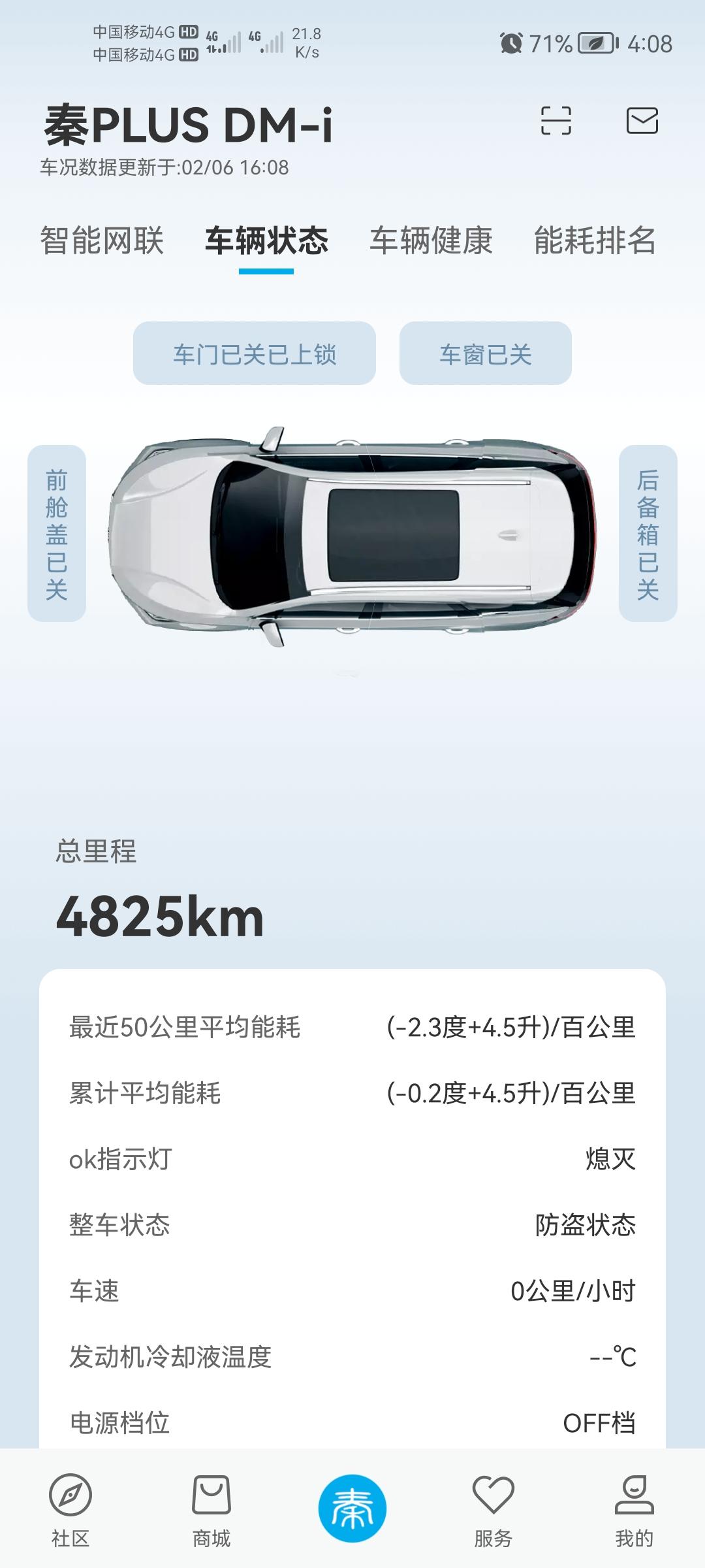 比亚迪秦PLUS DM-i 一月四号提车，一个月，跑了4800公里 还有200公里里程要保养了 去保养 注意什么?要不要