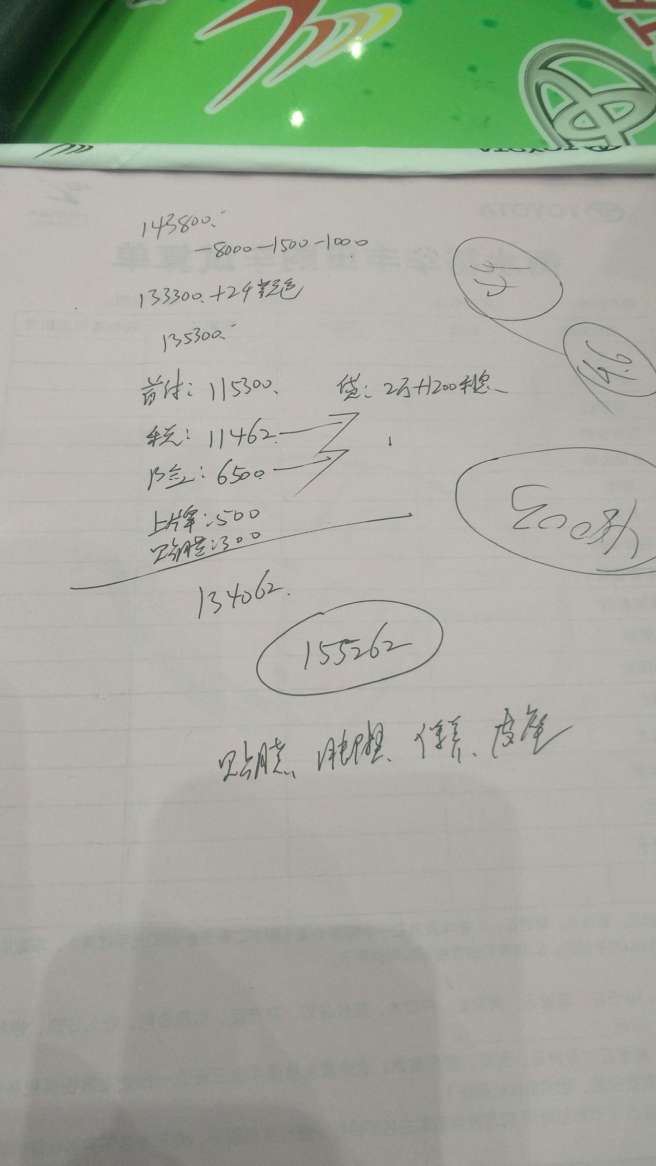 卡罗拉双擎精英版选的是珍珠白加两千，送六年保养 皮座椅贴膜落地15.5万贵吗？
