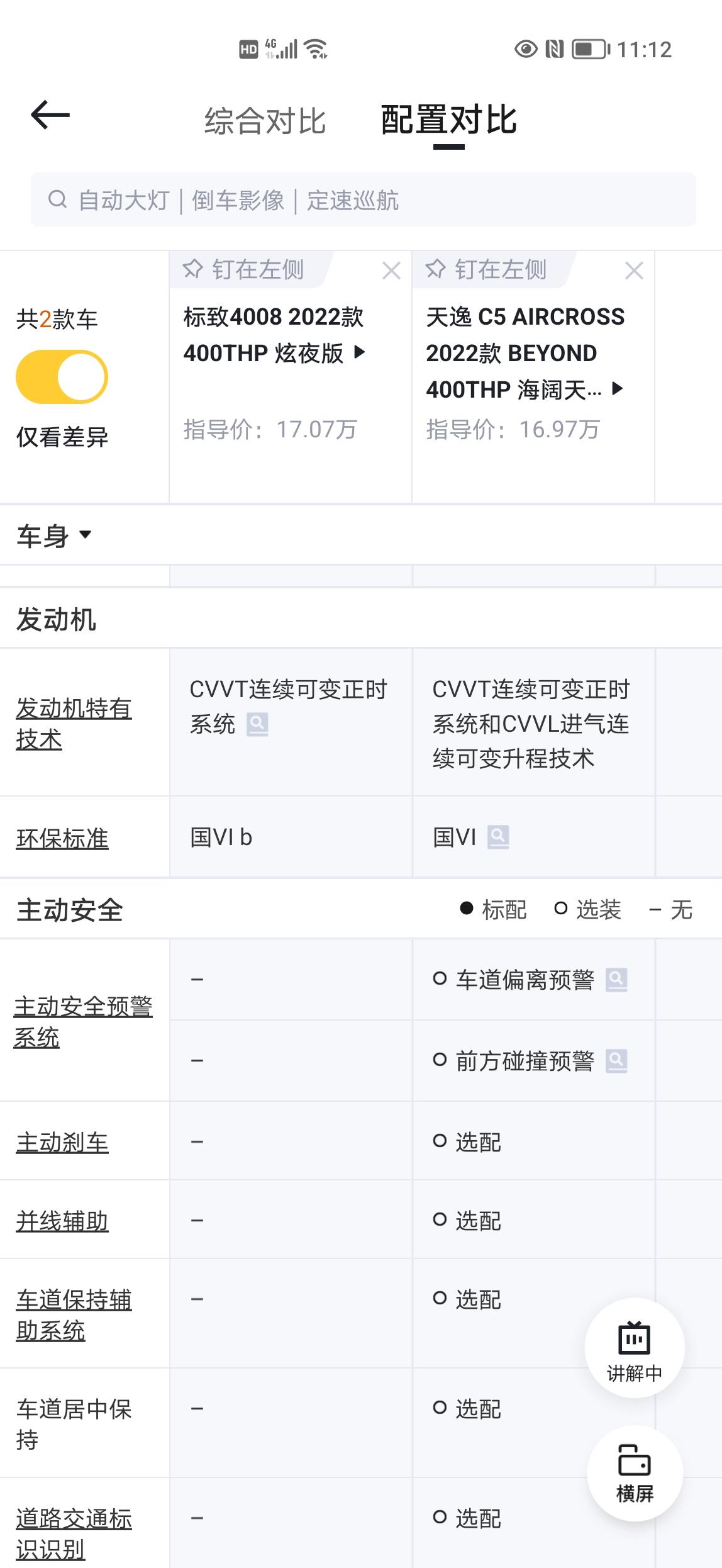 在天逸beyond海阔天空版和新标致4008炫夜版之间取舍，看对比资料，感觉天逸的发动机要比新标致4008要好一些呢？另