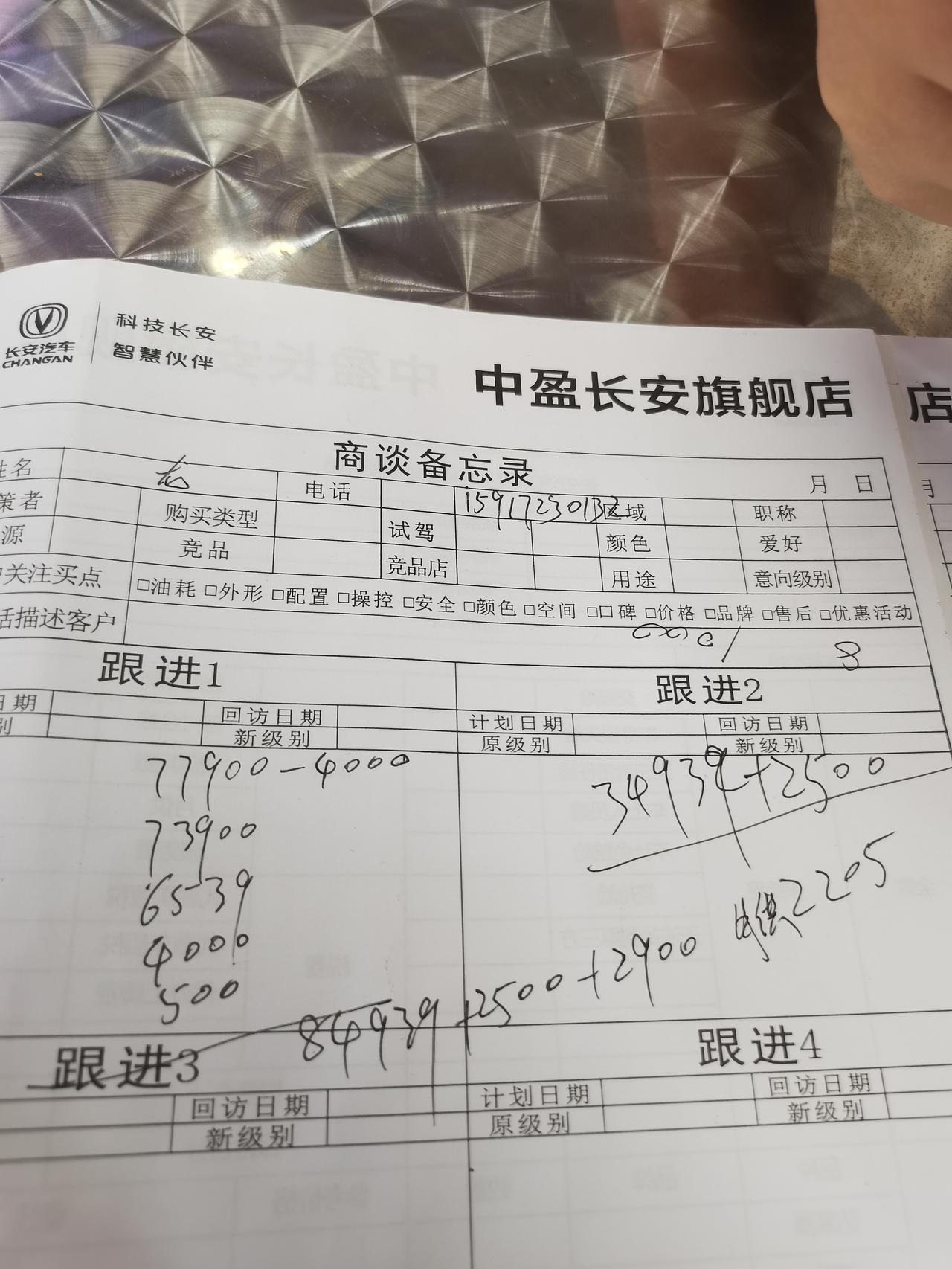 长安CS35 PLUS 今天到店看车了 坐标中山  销售跟我说手动畅联版是6速的 ，分24期的话首付37439  月供2