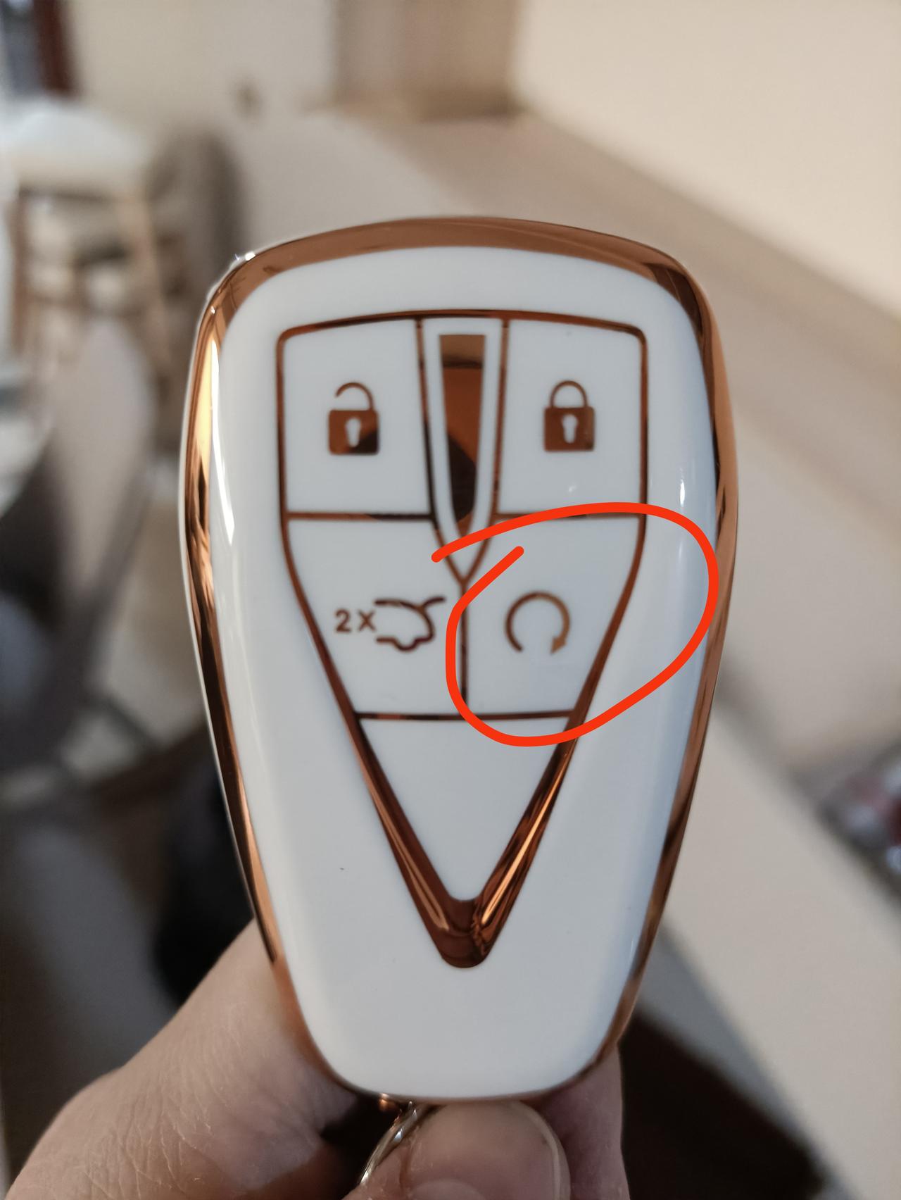 长安CS55 PLUS 请问一哈 顶配车型钥匙右下角这个圆圈是什么功能啊