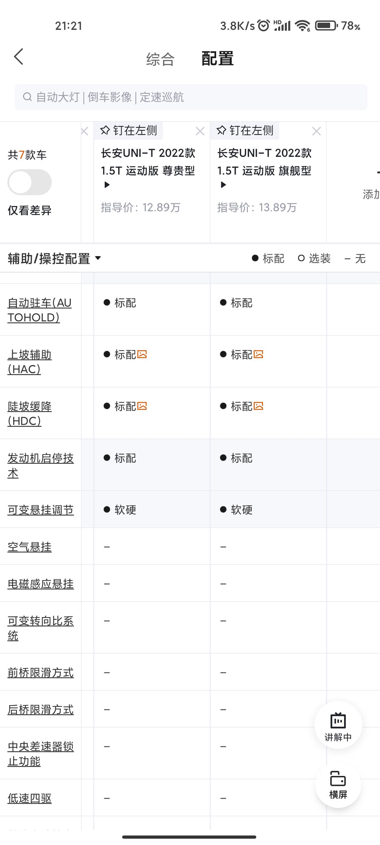 长安UNI-T 这个可变悬挂，22款尊贵的怎么调节，按钮在哪里？不会是忽悠人的吧？谁来解答一下我的问题