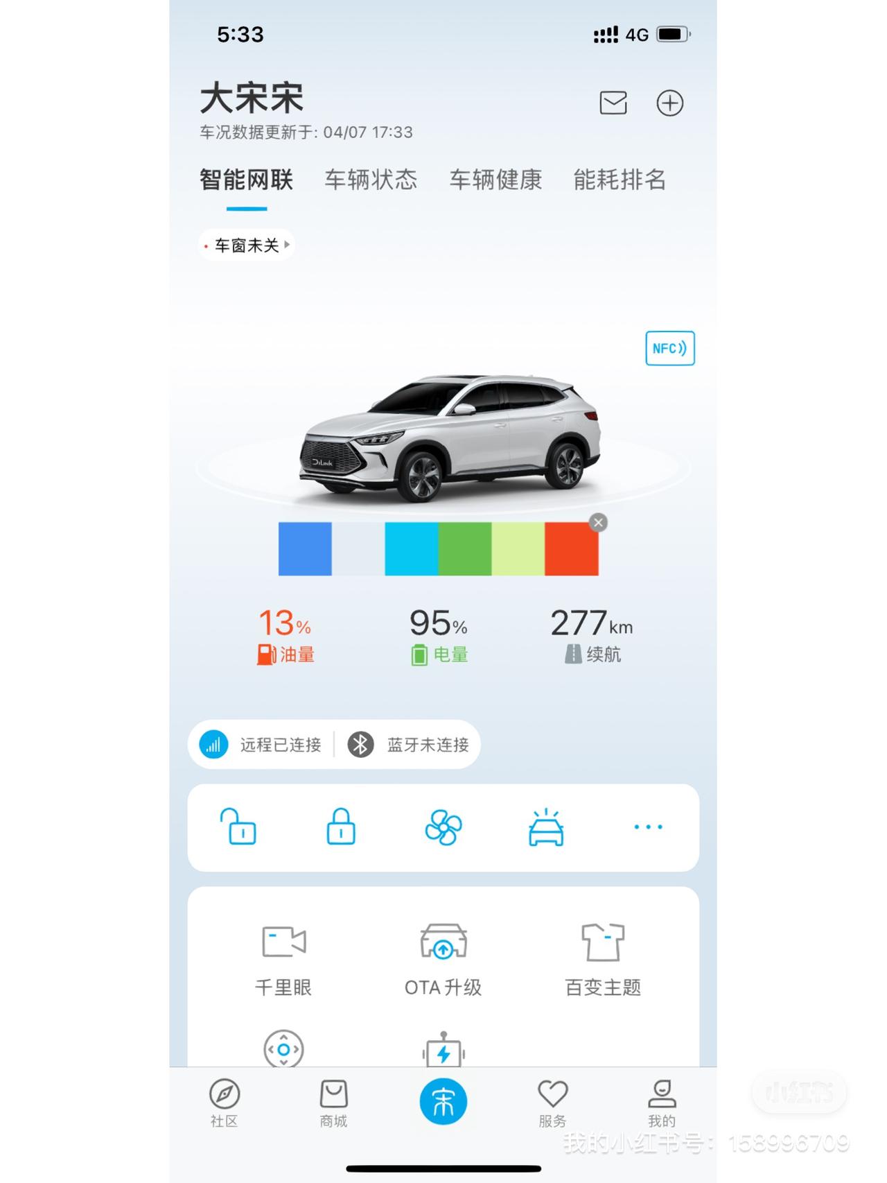 比亚迪宋PLUS DM-i 我油呢？早上看还有38%，怎么停了一天油就剩13%了？我有熄火有锁车啊！！！谁偷了我的油啊