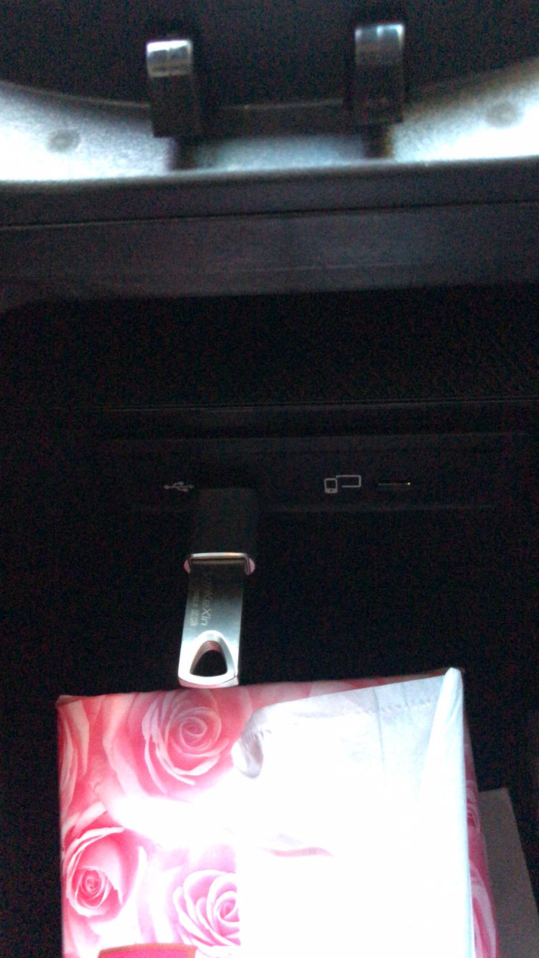 奔驰GLC300L 2020动感版。因为家里大人不懂得用蓝牙连接车放歌，我只好去网上买这个转接器下载U盘，打算插车上，让