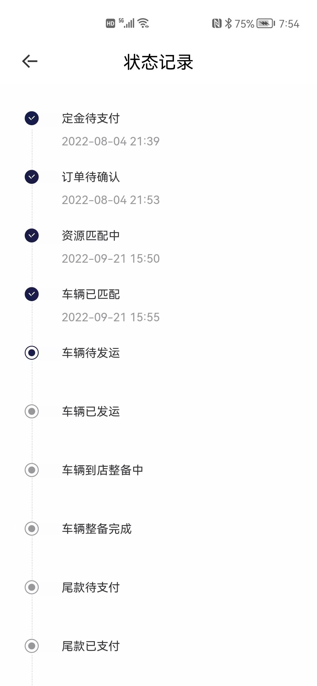 长安深蓝SL03 深蓝SL03交车期间出现插队情况，车友圈有朋友订的是增程版+HUD，目前显示已经匹配到，我和其他车友属