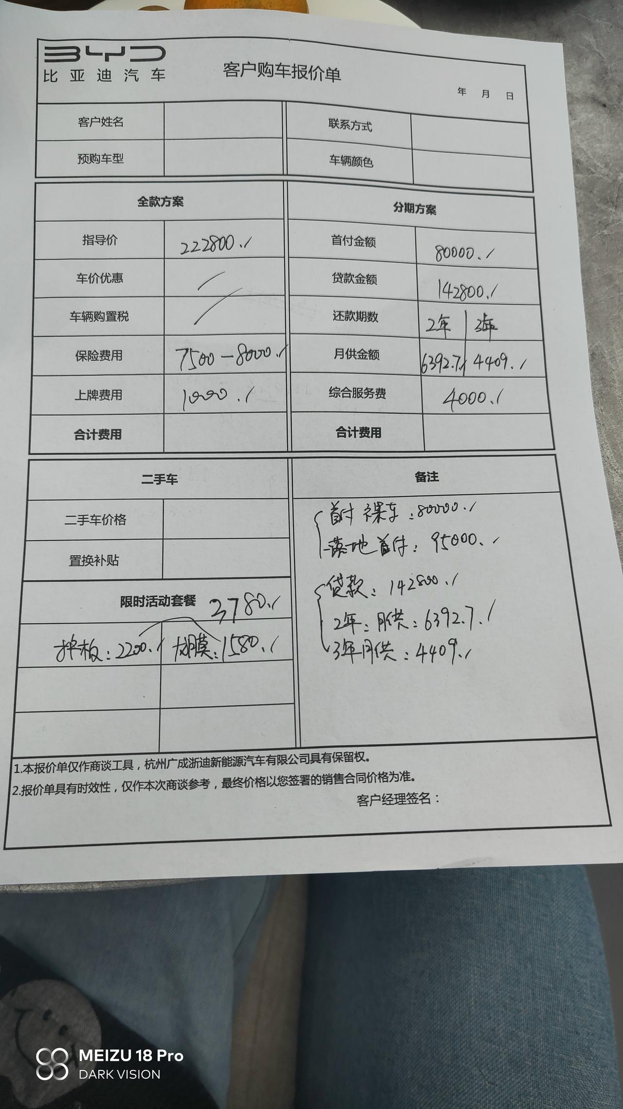 比亚迪海豹 老铁们  杭州这个报价是可以的么 有么有其他的优惠啊