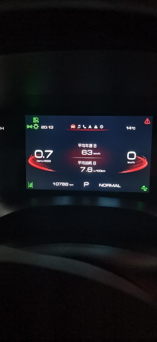 哈弗赤兔 这个右上角的红色△❗️是咋回事啊？  每次一查看油耗就有 新手小白 不懂就问