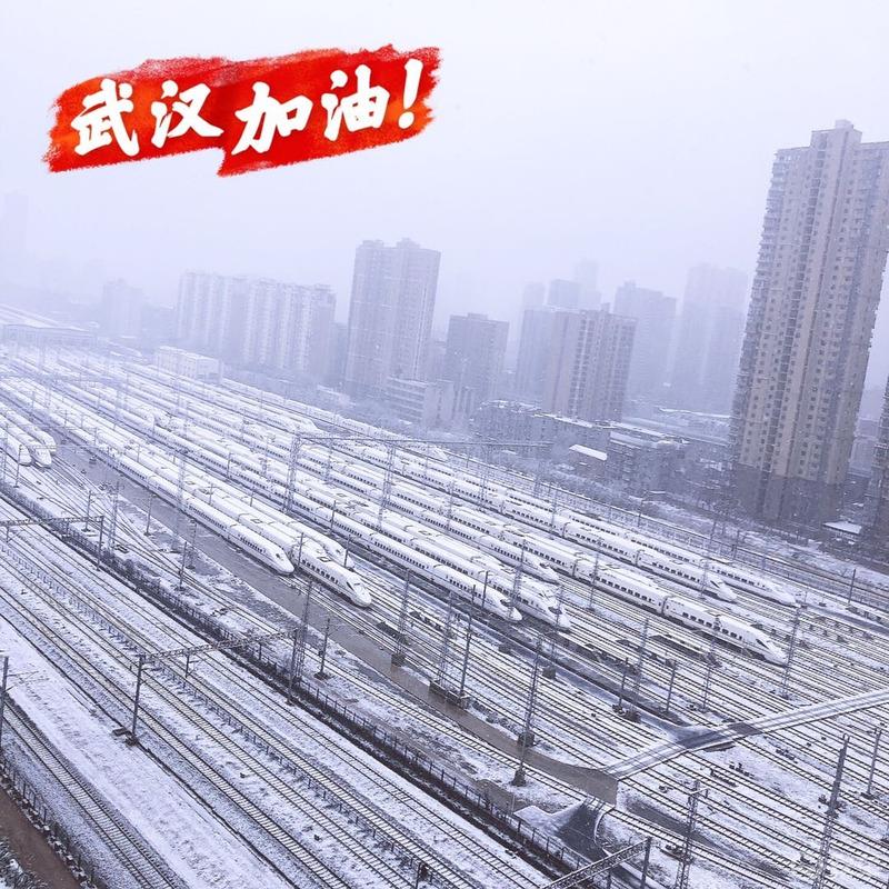 暖心菜过后迎来武汉的第一场雪