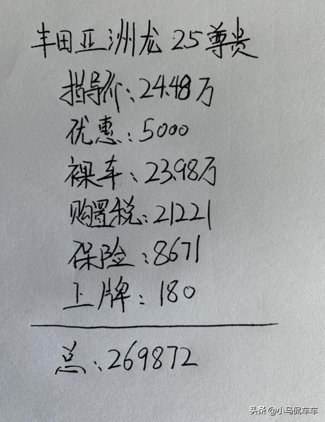 入手丰田亚洲龙2.5尊贵，花了8千块钱改装，档次感瞬间提升10万